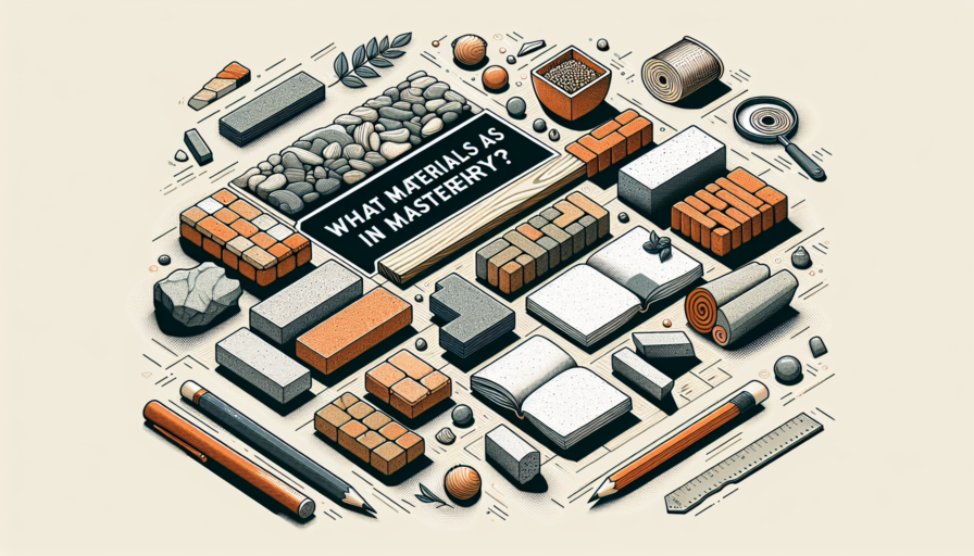 ¿Qué materiales se usan en la mampostería?